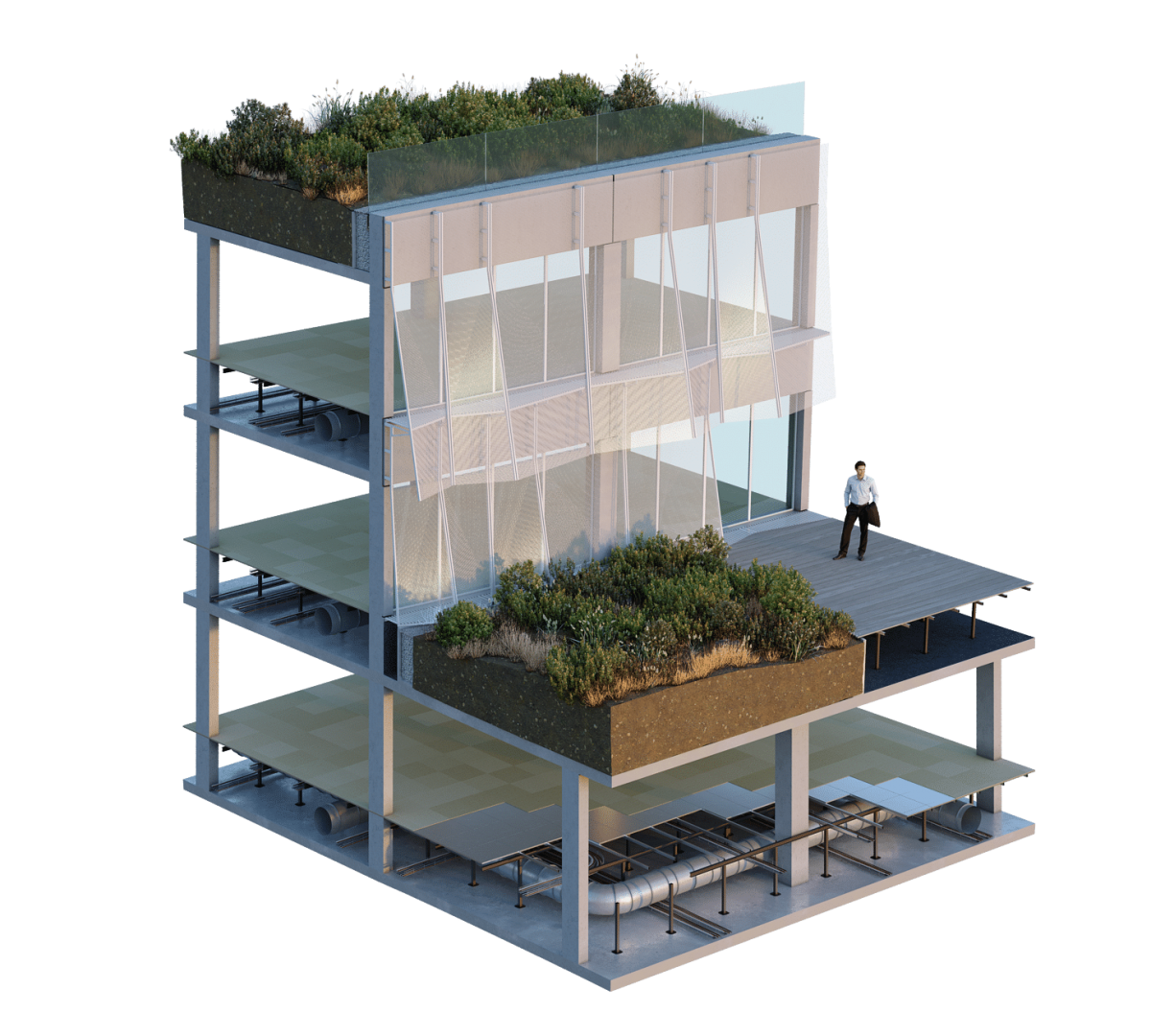 Прозрачное здание администрации в Албании Прозрачное здание администрации в Албании