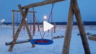 Детская площадка из бревна. г.Дзержинск Детская площадка из бревна. г.Дзержинск