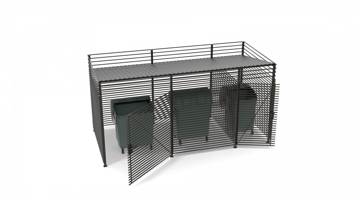 Контейнерная площадка КПМО-3.3К Контейнерная площадка КПМО-3.3К