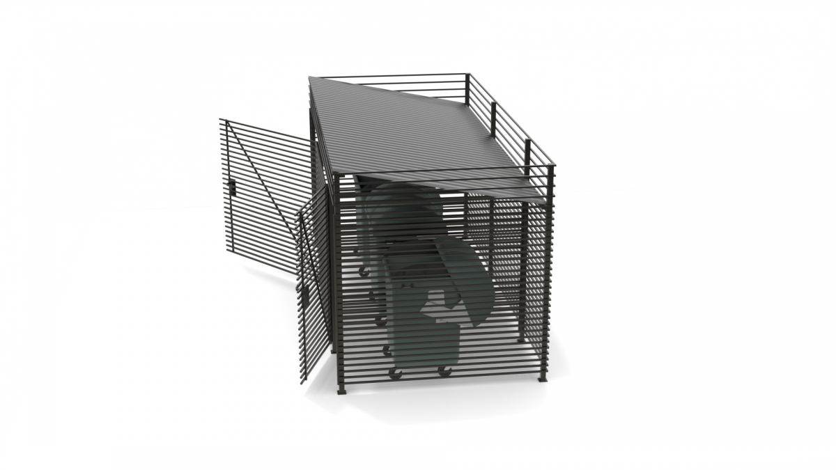 Контейнерная площадка КПМО-3.3К Контейнерная площадка КПМО-3.3К