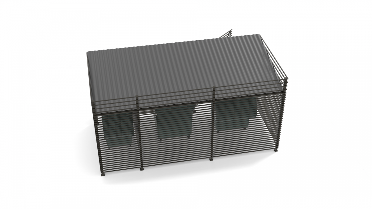 Контейнерная площадка КПМО-3.3К Контейнерная площадка КПМО-3.3К