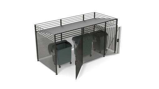 Контейнерная площадка КПМО-3.3К Контейнерная площадка КПМО-3.3К