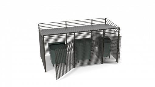 Контейнерная площадка КПМО-3.3К Контейнерная площадка КПМО-3.3К