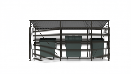 Контейнерная площадка КПМО-3.3К Контейнерная площадка КПМО-3.3К