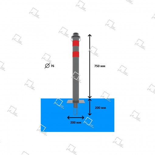 Столбик съемный СМ-21.2